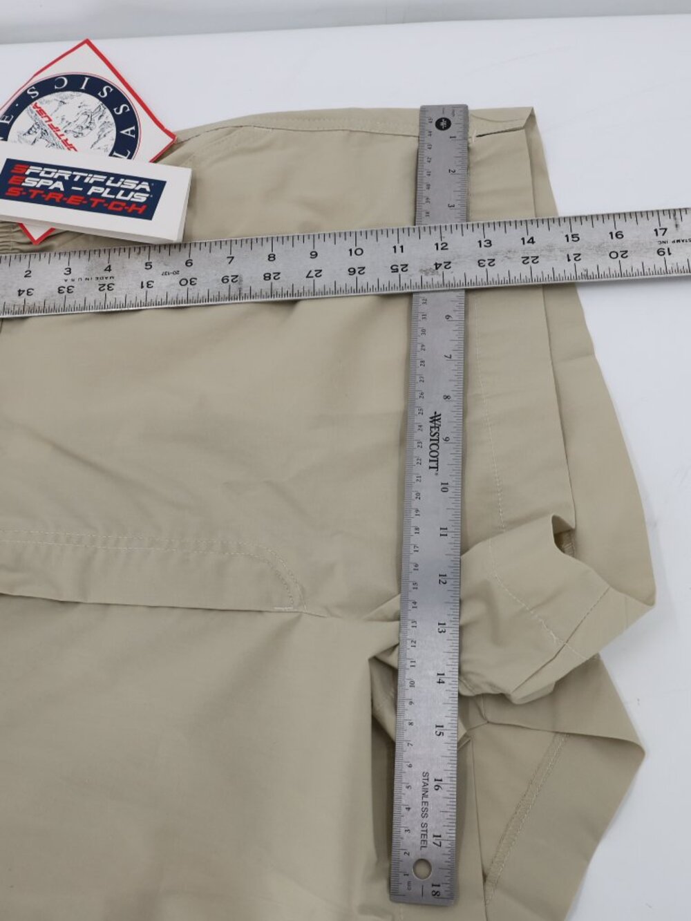 VTG NWT Sportif USA Shorts Mens 42 3.5" Chino Stretch Outdoor Hiking Flat Front - Picture 9 of 12